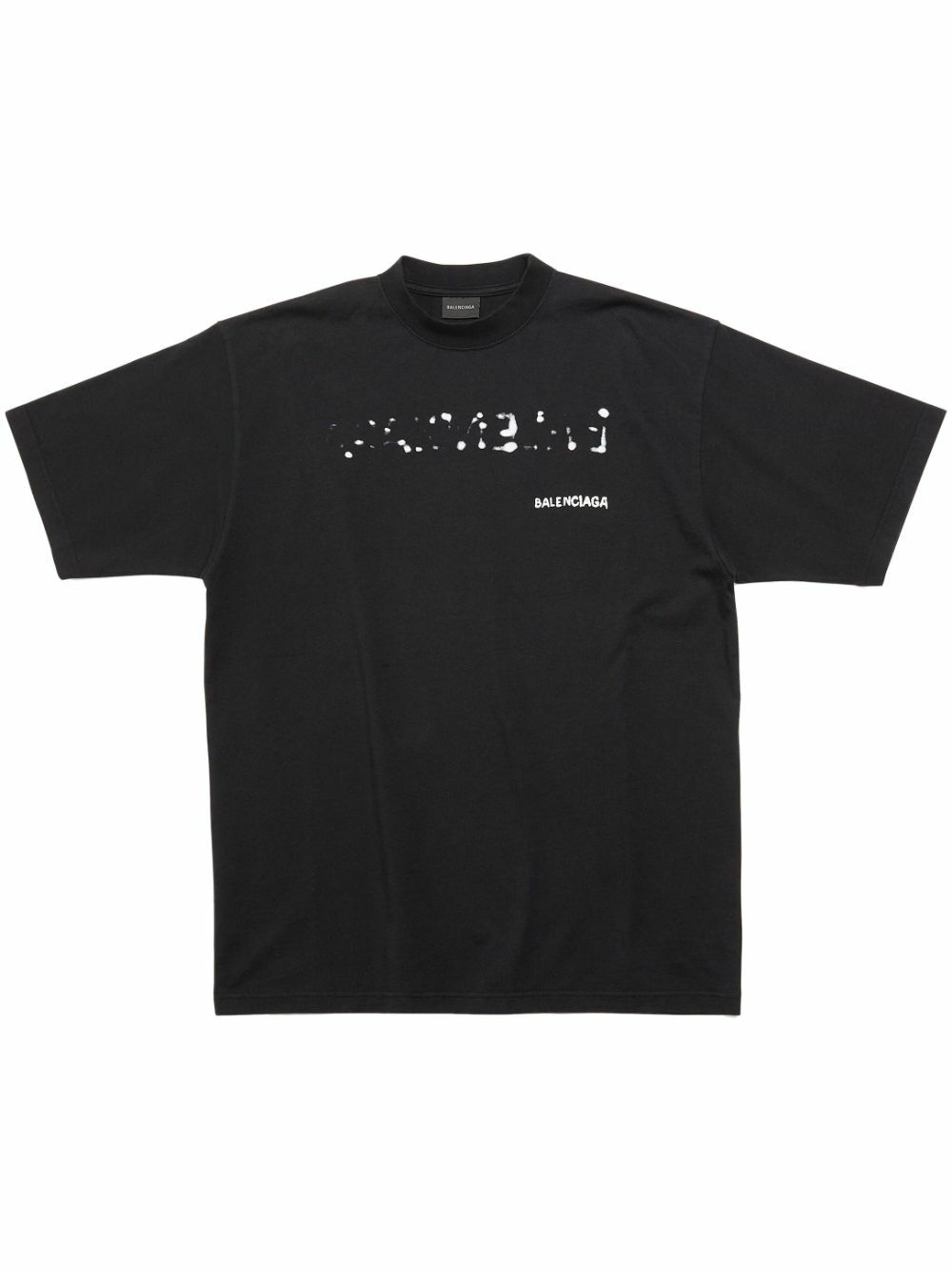 Balenciaga Slowear Oversized Hand Drawn T-shirt Black White