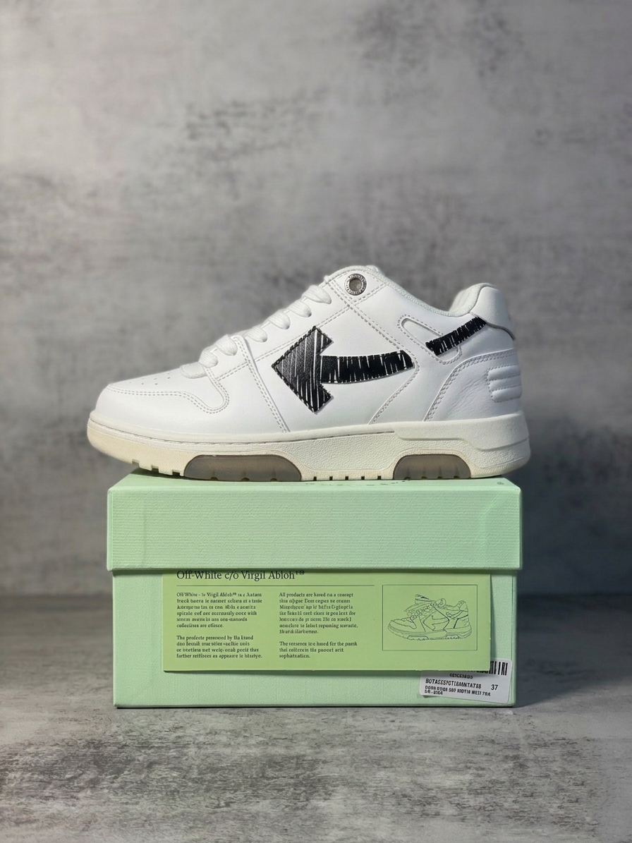 Off-White Out Of Office Low Tops White Black