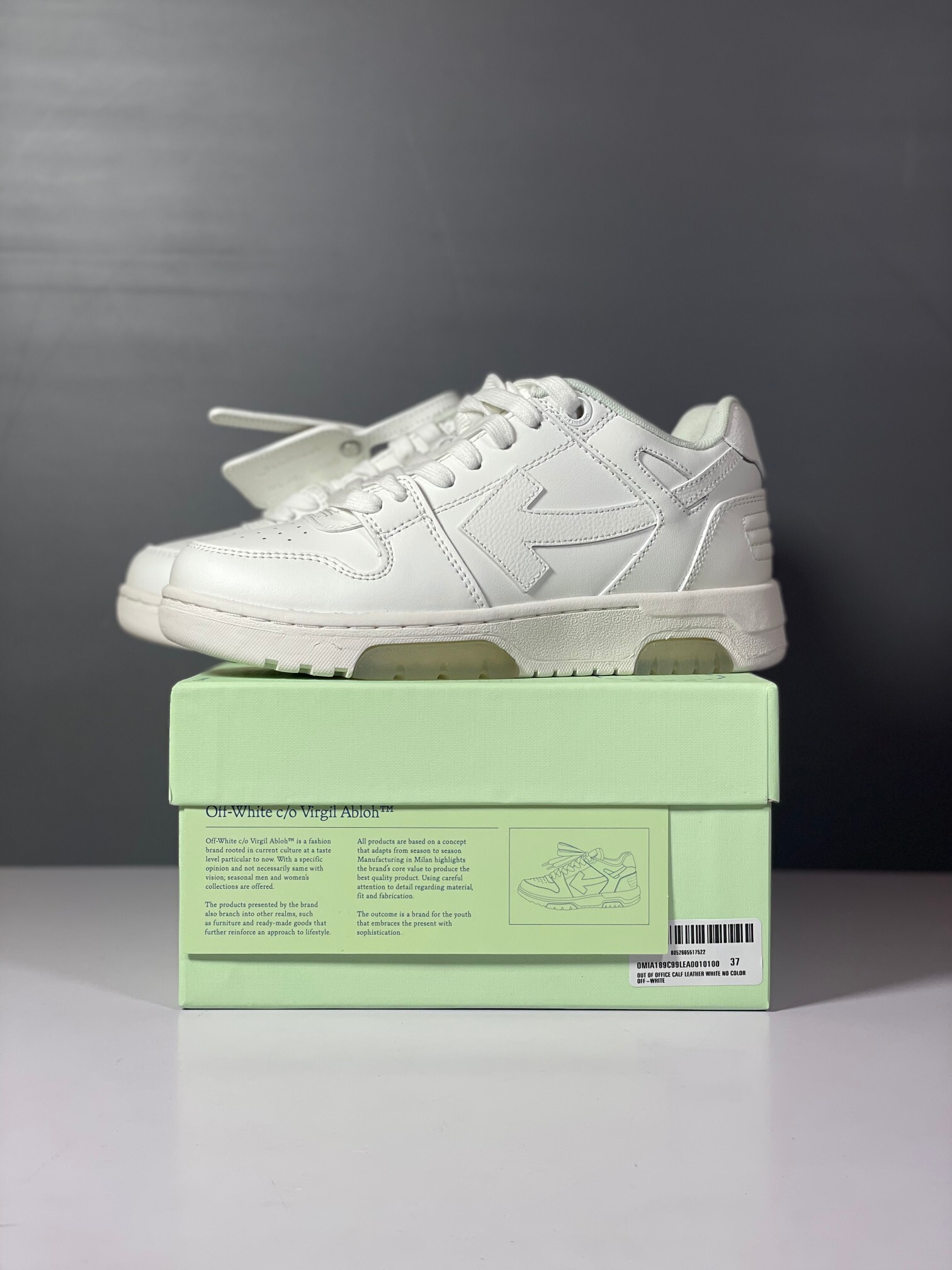 Off-White Out Of Office Calf Leather Triple White (Women's)