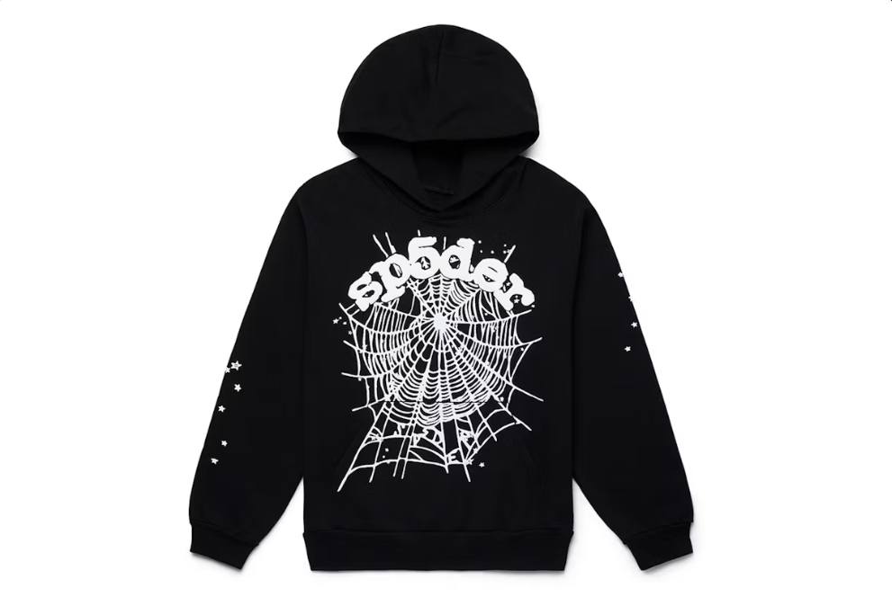 Sp5der Hoodie OG Web "Black"