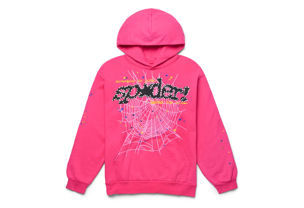 Sp5der P*NK V2 Hoodie "Pink"
