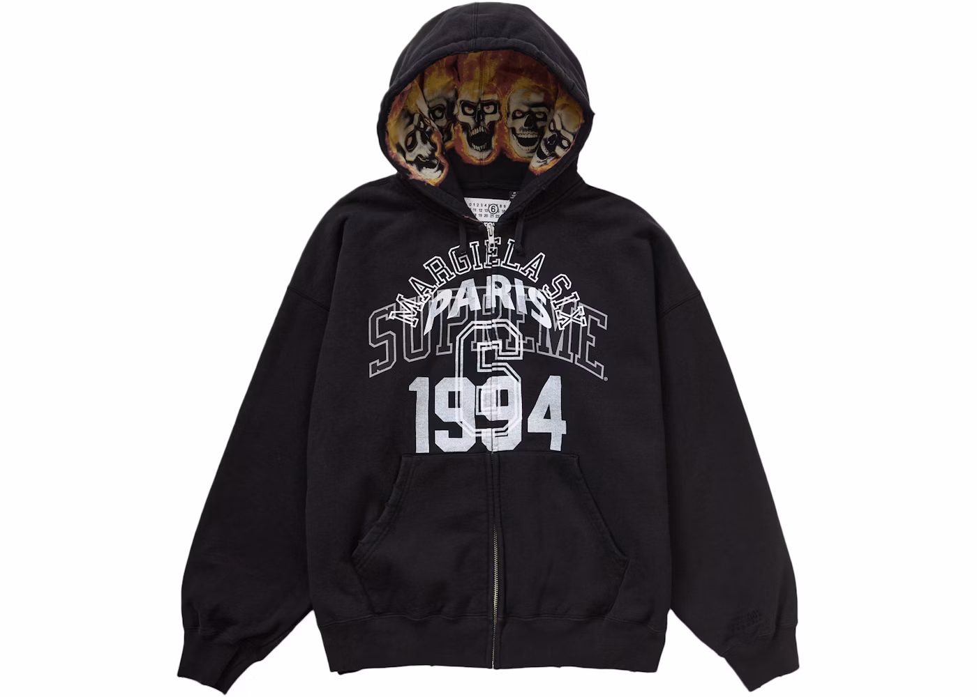 Supreme MM6 Maison Margiela Zip Up Black